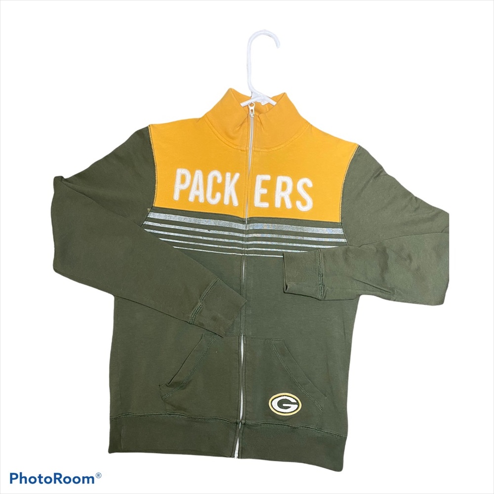 Women’s Green Bay Packers NFL Forty Seven Brand Zip Up Sweatshirt Size Large